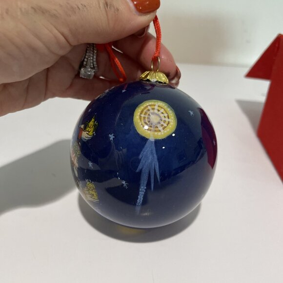 PIER ONE 1998 LI BIEN Reverse Hand Painted Christmas Ornament Three Wise Men Box - Picture 4 of 11